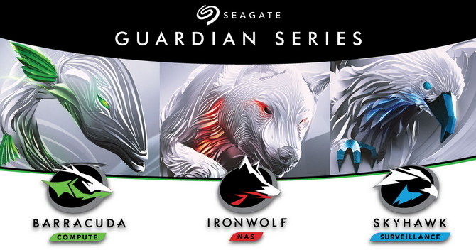 Предложение Seagate включает в себя четыре столпа - Barracuda и Barracuda Pro, IronWolf и IronWolf Pro, FireCuda и SkyHawk, каждый из которых предназначен для других приложений